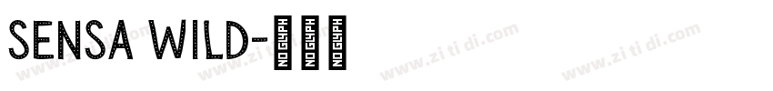 sensa wild字体转换